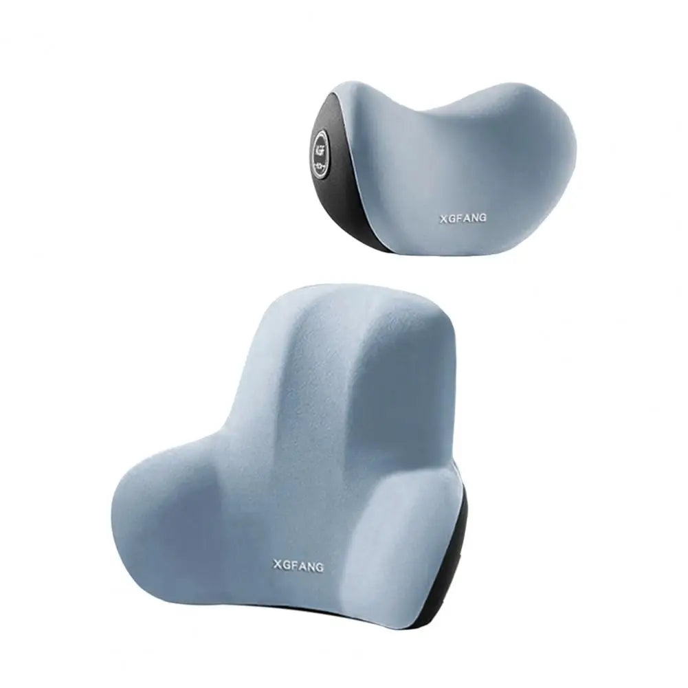 Car Headrest & Lumbar Support Memory Foam Cushion Kit