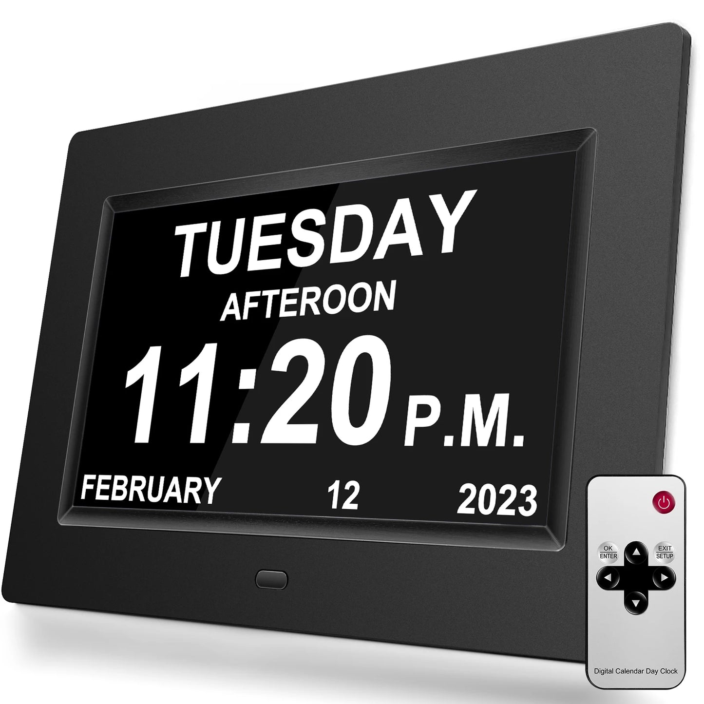 Digital LED Calendar Clock: Multi-Language Alarm & Reminder