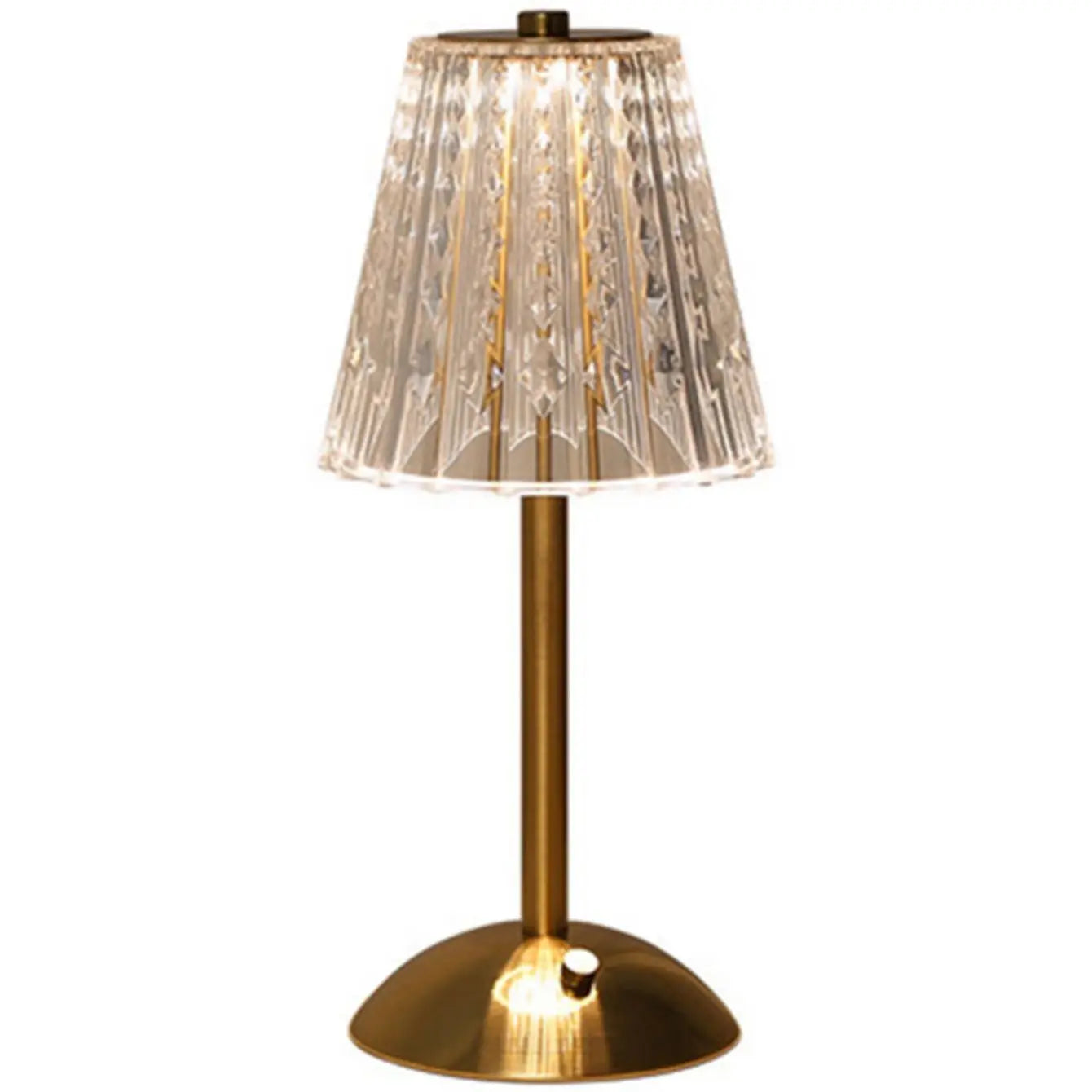 LED Crystal Retro Lamp - Luxurious Rechargeable Bedside Light