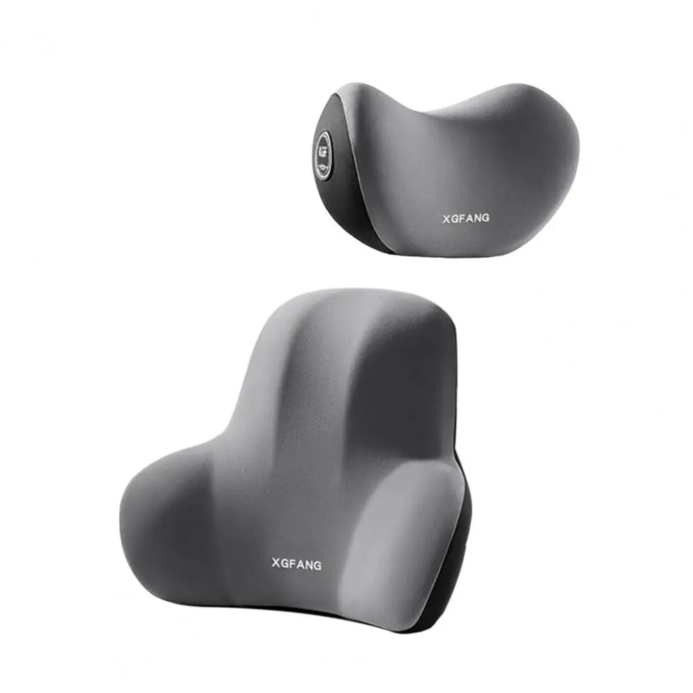 Car Headrest & Lumbar Support Memory Foam Cushion Kit
