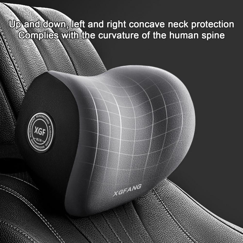 Car Headrest & Lumbar Support Memory Foam Cushion Kit
