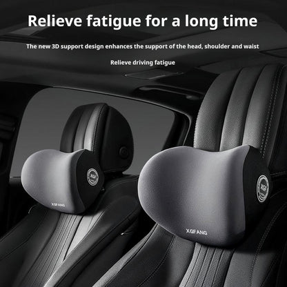Car Headrest & Lumbar Support Memory Foam Cushion Kit