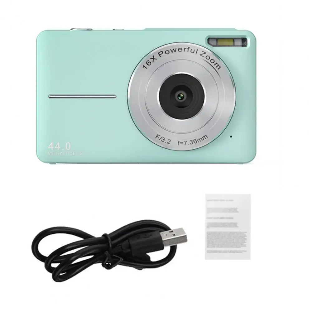 1080P 44MP Vlogging Camera with 16X Zoom & LED Flash