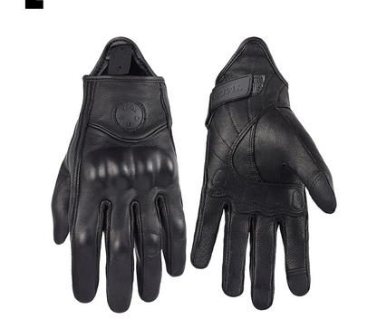 Motorcycle Gloves Breathable Goat Leather Touchscreen