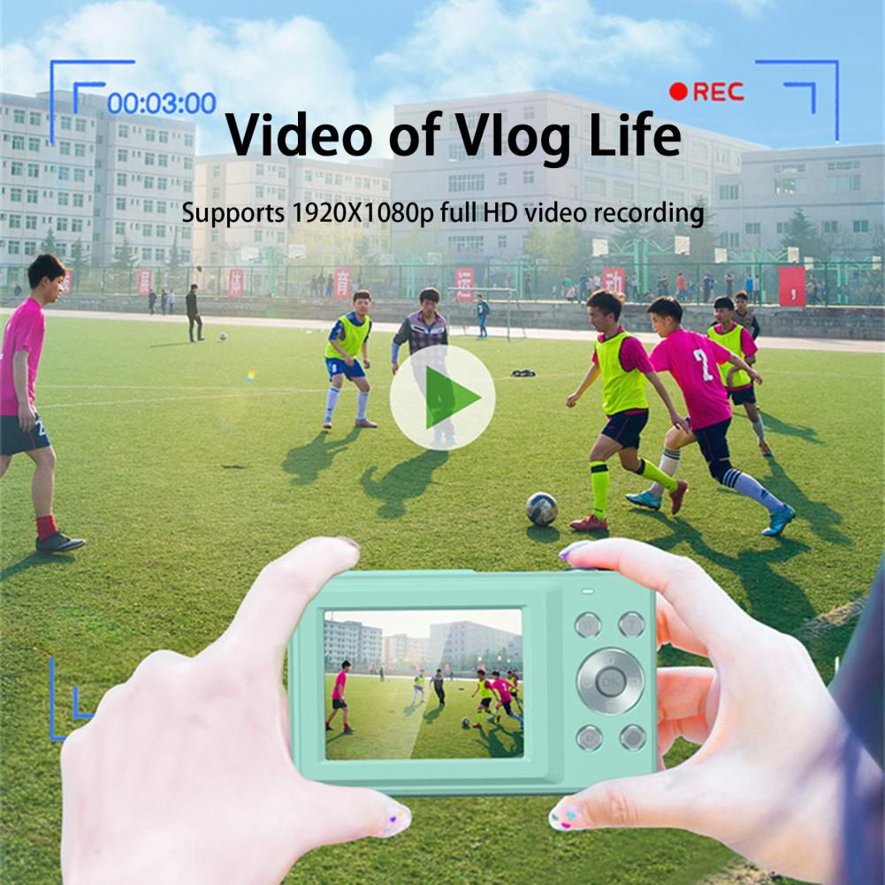 1080P 44MP Vlogging Camera with 16X Zoom & LED Flash