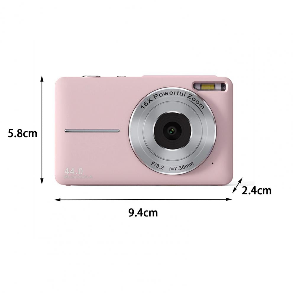 1080P 44MP Vlogging Camera with 16X Zoom & LED Flash