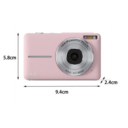 1080P 44MP Vlogging Camera with 16X Zoom & LED Flash