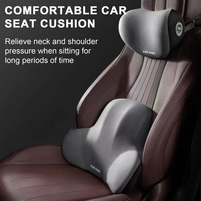 Car Headrest & Lumbar Support Memory Foam Cushion Kit